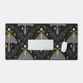 Luna moth, phases de lune et lierre damassé patron (Clavier et souris)