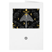 Luna moth, phases de lune et lierre damassé patron (Dos)