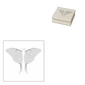 Luna Moth Rubberstempel (Gestempeld)