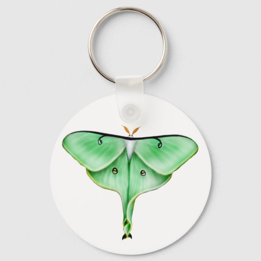 Luna Moth Sleutelhanger (Voorkant)