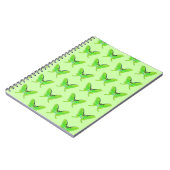 Luna moth sur un carnet arrière - plan vert pâle (Côté gauche)
