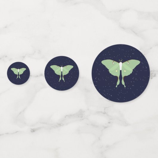 Luna Moth - Table Confetti (Derrière)