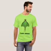 Luna Moth Think Green T-shirt (Voorkant volledig)