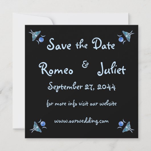 Luna Moth Triple Moon komt met ons vieren Save The Date (Voorkant)