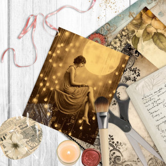 Luna Paper Moon Girl,  foto Jazz Leeftijd Briefkaart