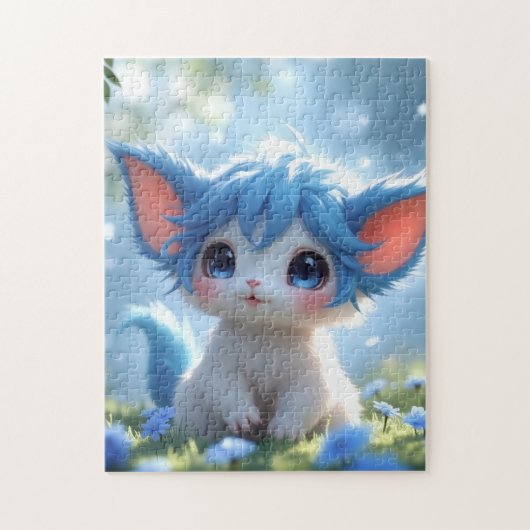 Lunabu in the Blue Meadow Jigsaw Puzzle (Vertical)