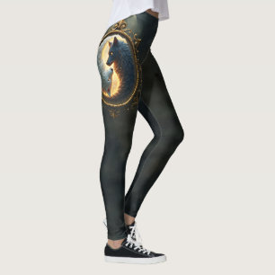 Lunaire Balans – Waar Schaduwen het Licht Omhelzen Leggings