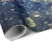 Lunaire Gloed Hemelse Maan Cadeaupapier (Rol Hoek)