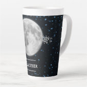 Lunaire Personnalisé Latte Mug (Angle droit)