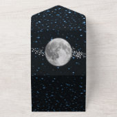 Lunar All in One Wedding Invite All In One Uitnodiging (Buitenkant)