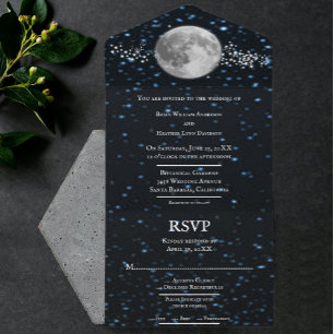 Lunar All in One Wedding Invite All In One Uitnodiging