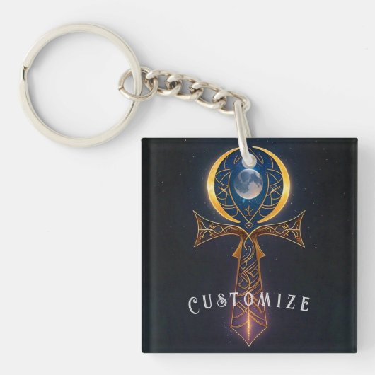 Lunar Ankh Sleutelhanger (voorkant)