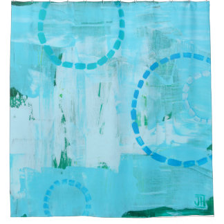 "Lunar Bubbles" — Shower Curtain Douchegordijn