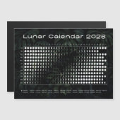 Lunar Calendar 2026 Moon Phases Chart (Voorkant / Achterkant)
