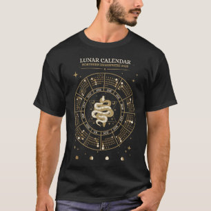 Lunar Calendar wiel of Year Northern Hemisphere A T-shirt