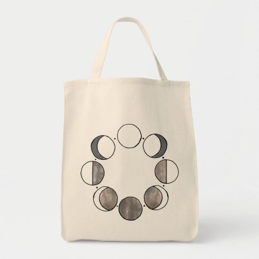 Lunar Cycle Canvas tas (Voorkant)