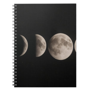 Lunar Cycle Minimalist Moon Notitieboek