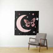 Lunar Dreams & Butterfly Nights Wandkleed (In situ)