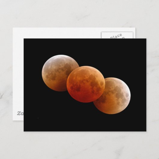 Lunar Eclipse Briefkaart (Voorkant / Achterkant)