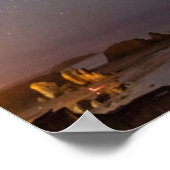 Lunar Eclipse & Milky Way | Bandon Beach Oregon Poster (Hoek)