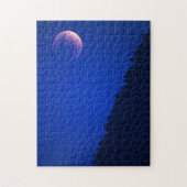 Lunar Eclipse over bos | Zug, Zwitserland Legpuzzel (Verticaal)