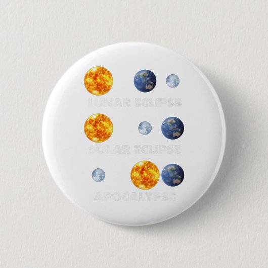 Lunar Eclipse Ronde Button 5,7 Cm (Voorkant)