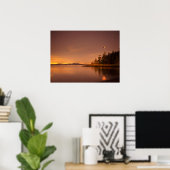 Lunar Eclipse Victoria, British Columbia Poster (Thuiskantoor)