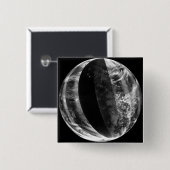 Lunar eclipse vierkante button 5,1 cm (Voorkant /achterkant)