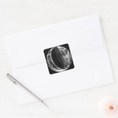 Lunar eclipse vierkante sticker (Envelop)