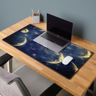 Lunar Glow Desk mat Night Sky Design