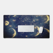 Lunar Glow Desk mat Night Sky Design (Clavier et souris)