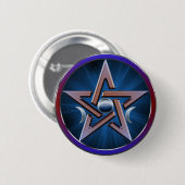 Lunar Goddess Pentagram Button (Voorkant /achterkant)