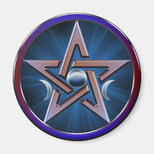 Lunar Goddess Pentagram Magnet Magneet