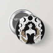 Lunar Goddess Ronde Button 5,7 Cm (Voorkant /achterkant)