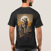 Lunar Howl : T-shirt Wolf (Dos)