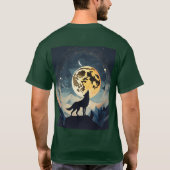 Lunar Howl : Wolf T-Shirt Design (Dos)