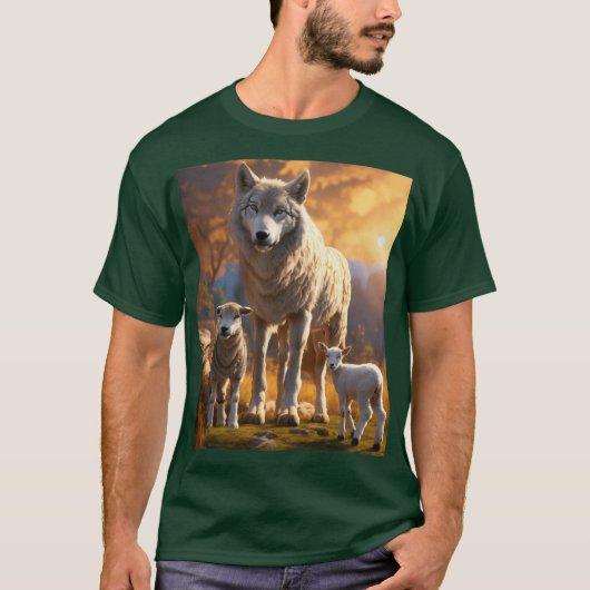 Lunar Howl: Wolf T-shirt ontwerp (Voorkant)