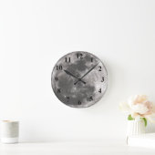 Lunar-klok met volle maan ronde klok (Huis)