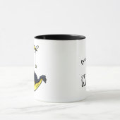Lunar Love Chat noir Mug café à deux tons (Centre)