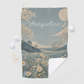 Lunar Meadow gepersonaliseerd Golfhanddoek (Insitu)