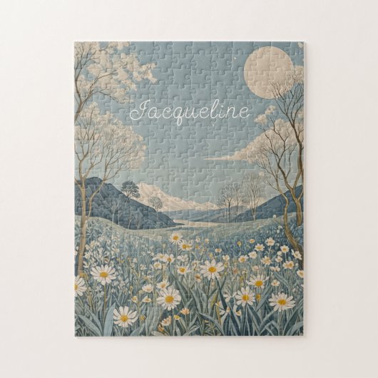 Lunar Meadow gepersonaliseerd Legpuzzel (Verticaal)
