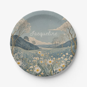 Lunar Meadow gepersonaliseerd Papieren Bordje