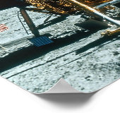 Lunar-module op de maan poster (Hoek)