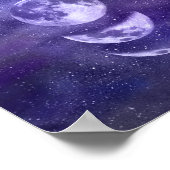 Lunar Moon Phases Astrology Art Poster (Hoek)