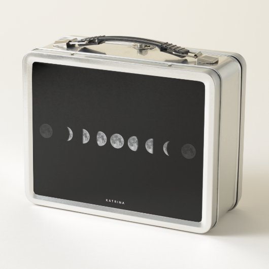 Lunar Moon Phases Celestial Gepersonaliseerd Name (Achterkant)