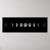 Lunar Moon Phases Celestial Poster (Voorkant)