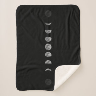 Lunar Moon Phases Celestial Sherpa Deken
