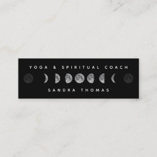 Lunar Moon Phases Celestial Yogi & Spirituele Coac Mini Visitekaartje
