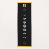 Lunar Moon Phases Studio Instructor Business Logo Yogamat (Voorkant)