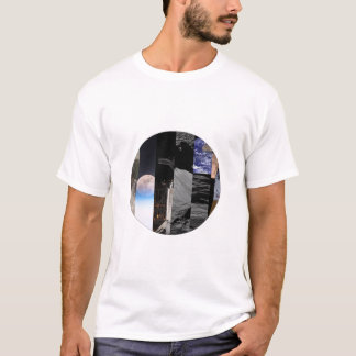 Lunar Mosaïque - T-Shirt Collage de Lune